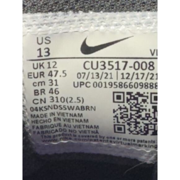 Nike Run Swift 2 Anthracite Rush Orange Running Sneakers CU3517-008 Men 13